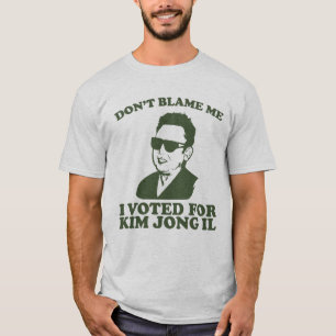 Camiseta don? t responsabiliza-me que eu votei para Kim