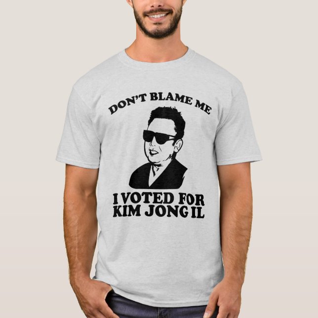 Camiseta don? t responsabiliza-me que eu votei para Kim (Frente)