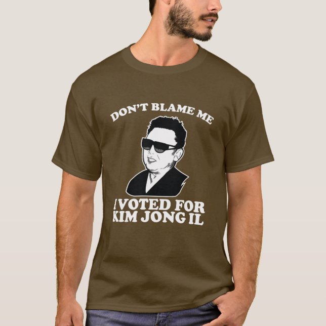 Camiseta don? t responsabiliza-me que eu votei para Kim (Frente)