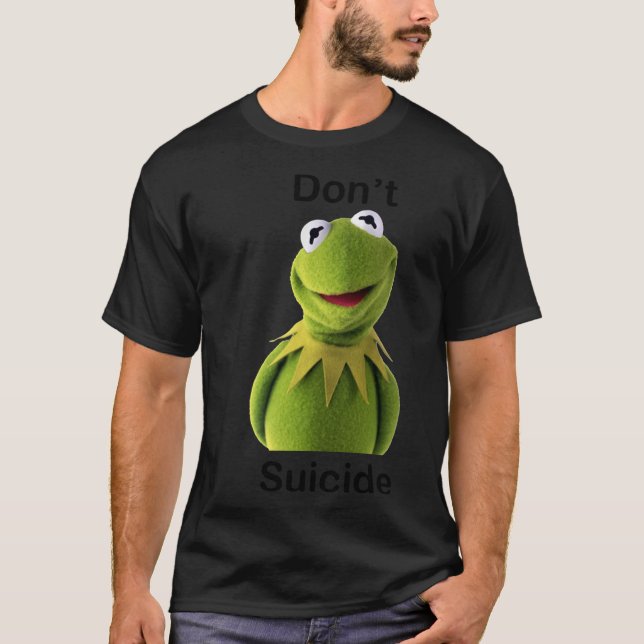 Camiseta Don&x27;t &quot;Kermit&quot; Suicídio Essencial T- (Frente)