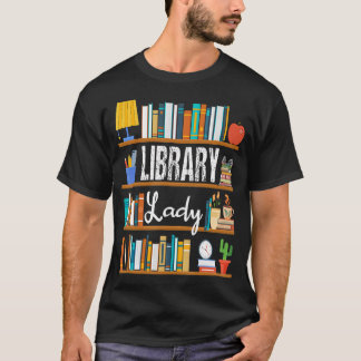 Camiseta Dona da Biblioteca Divertida Leitura de Livros Bib