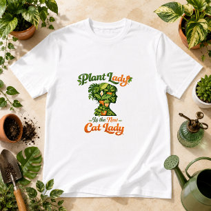 Camiseta Dona das Plantas é a Nova Dona de Gatos Humor de P