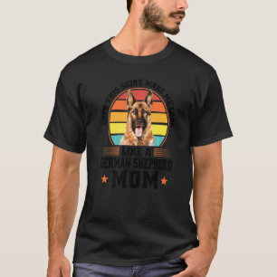 Camiseta Dona de Cachorro Mãe Pastor Alemão