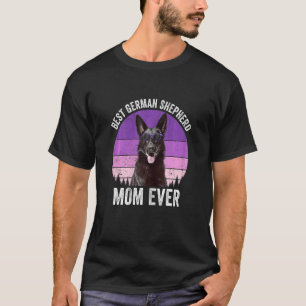 Camiseta Dona de Cachorro Pastor Alemão Preto Feminino Vint