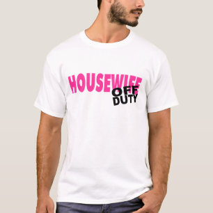 Camiseta Dona de casa fora de serviço (rosa)