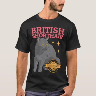 Camiseta Dona de Gato British Shorthair Mãe British Shortha