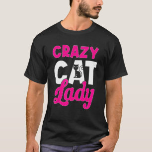 Camiseta Dona de gato flor Louca por gatos