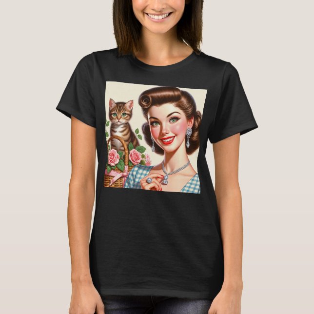 Camiseta Dona de Gato Fofo (Frente)