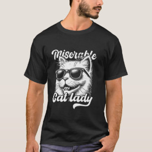 Camiseta Dona de Gato Miseravelmente Engraçada Dona de Gato
