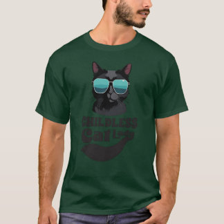 Camiseta Dona de gato sem filhos engraçado