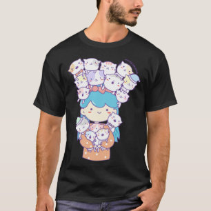 Camiseta Dona dos Gatos Sra Blueberry  Monkimonk Fã de Gato