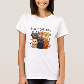 Camiseta Dona Gata Louca, Presente Divertido para Amante de