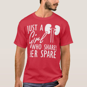 Camiseta Donador de Rins Apenas uma garota que compartilhou