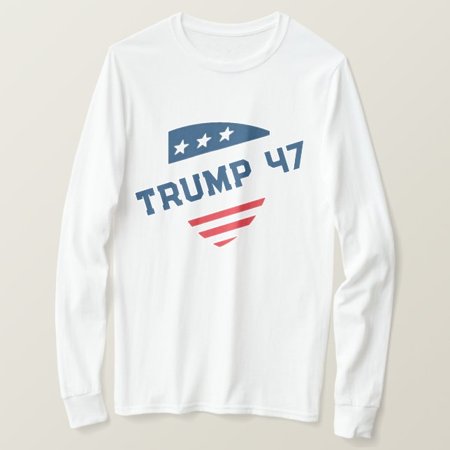 Camiseta Donal Trump 47 Distressed Sweatshirt patriot (Frente do Design)
