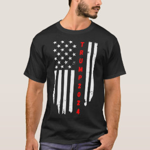 Camiseta Donald 2024 Bandeira Americana Merch Patriótica