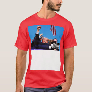 Camiseta Donald Assassinato Tente Lutar Contra o Cobrir do 