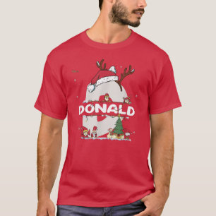 Camiseta Donald Christmas Shirt w Donald Name para xma engr
