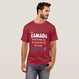 Camiseta Donald de comércio engraçado para o t-shirt de