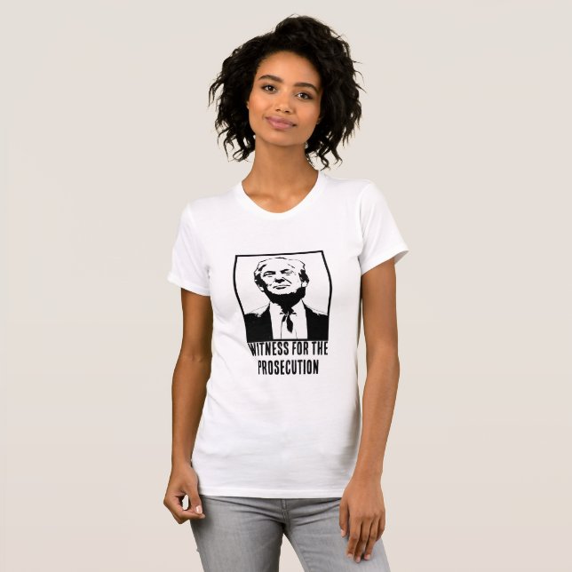 Camiseta Donald J. Trump, testemunha da perseguição (Frente Completa)