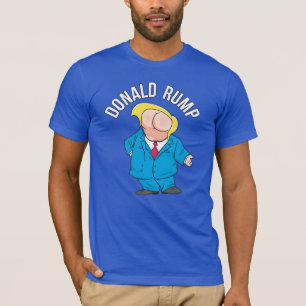 Camiseta Donald Rump - branco - Anti-Trump -