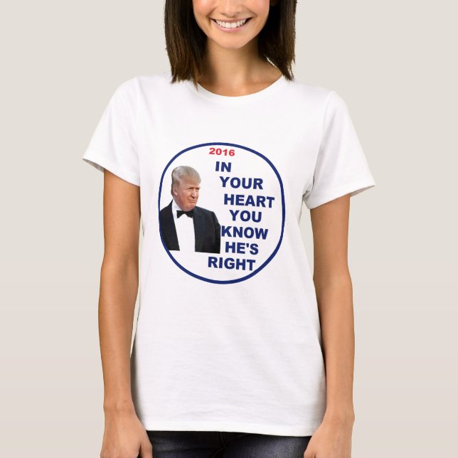 Camiseta Donald Trump 2016 (Frente)