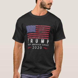 Camiseta Donald Trump 2020 Eleição EUA Mantenha o Excelente