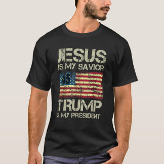 Camiseta Donald Trump 2020 Men Women T Shirt Jesus É Meu Sa