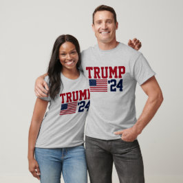 Camiseta Donald Trump 2024 American Flag