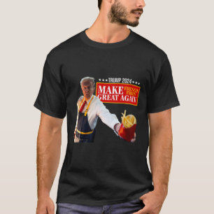 Camiseta Donald Trump 2024 Batata Frita - Faça Batatas Frit