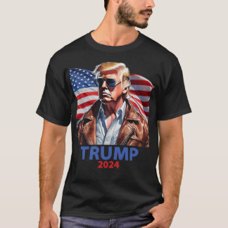 Camiseta Donald Trump 2024 Blue Red