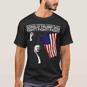 Camiseta Donald Trump 2024 - Luta Contra A Luta (Com A Amér