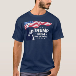 Camiseta Donald Trump 2024 Luta Pela América