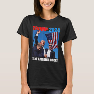 Camiseta Donald Trump 2024 Recupere a bandeira americana