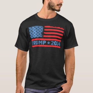 Camiseta Donald Trump 2024 Recupere a bandeira americana