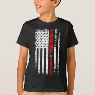 Camiseta Donald Trump 2024 Recupere a bandeira americana