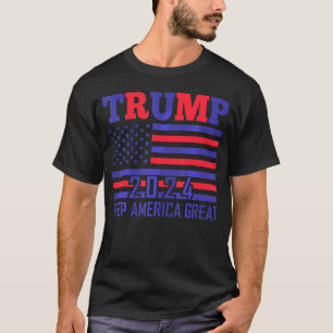 Camiseta Donald Trump 2024 Recupere a bandeira americana