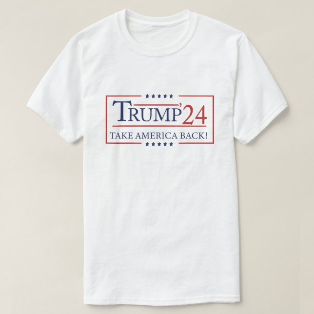 Camiseta Donald Trump 2024 Retire a Eleição Americana (Frente do Design)