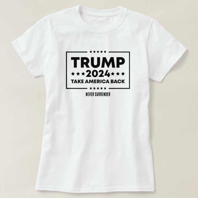 Camiseta Donald Trump 2024 Retire a Eleição Americana (Frente do Design)