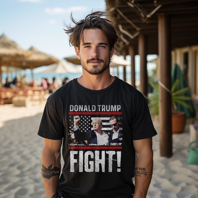 Camiseta Donald Trump 2024 Sobreviveu A Tiros Na Manifestaç (Criador carregado)