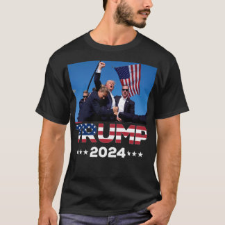 Camiseta Donald Trump 2024 Sobreviveu A Tiros Na Manifestaç