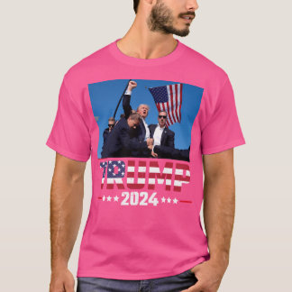 Camiseta Donald Trump 2024 Sobreviveu A Tiros Na Manifestaç