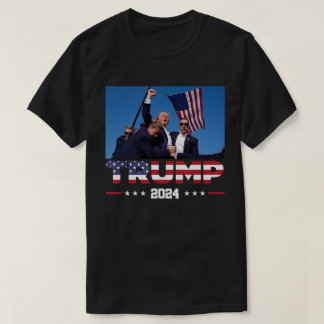 Camiseta Donald Trump 2024 Sobreviveu A Tiros Na Manifestaç