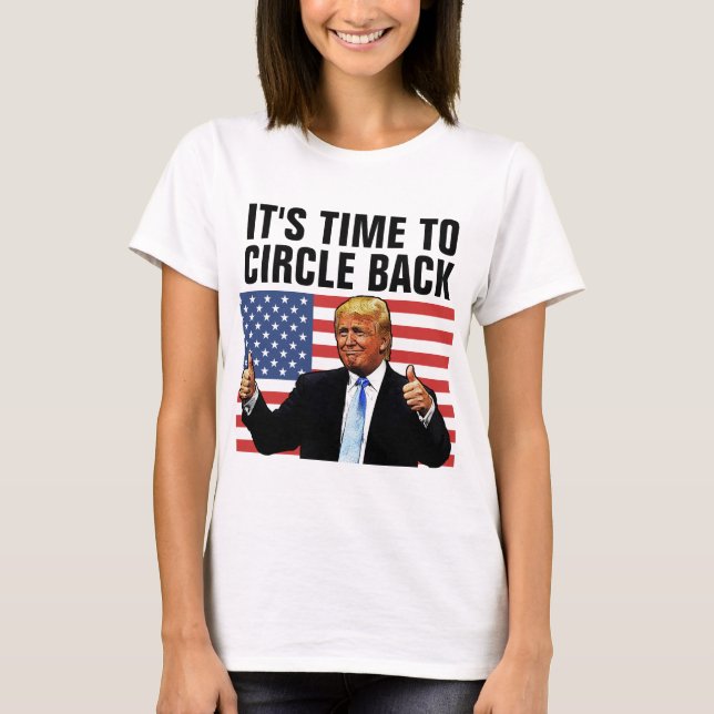 CAMISETA DONALD TRUMP 2024 TIME TO CIRCULAR DE VOLTA A T-SH (Frente)
