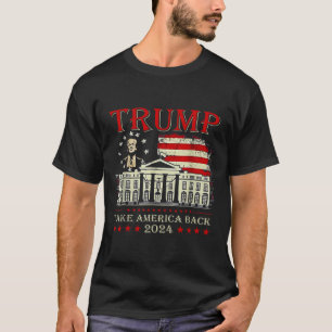 Camiseta Donald Trump 2024 toma a bandeira americana
