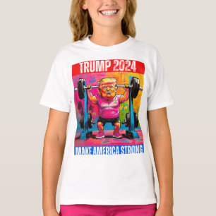 CAMISETA DONALD TRUMP 2024 TORNA A AMÉRICA FORTE