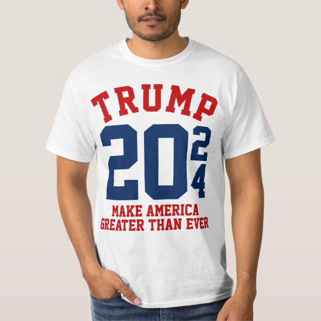 Camiseta Donald Trump 2024 Torna A América Maior Que Nunca (Frente)