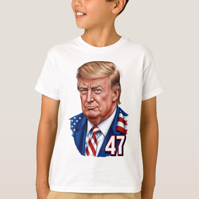 Camiseta Donald Trump 2024 Vencedor Presidencial 47 (Frente)