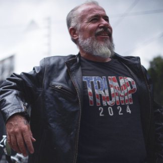 Camiseta Donald Trump 2024 Vintage American Flag Letters