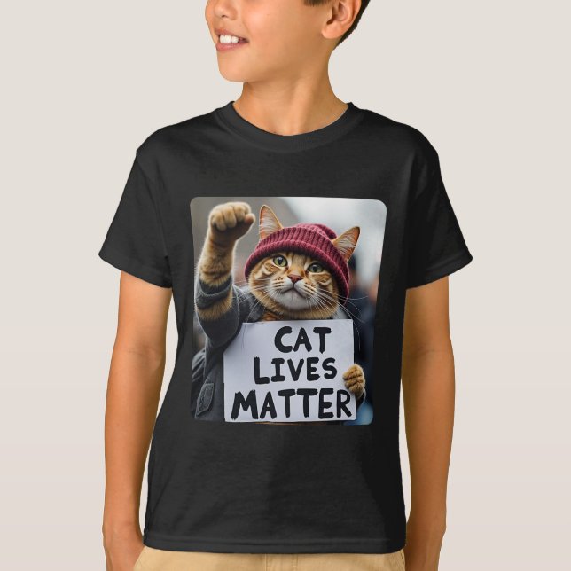 Camiseta Donald Trump 2025 Cats Live Problem (Frente)