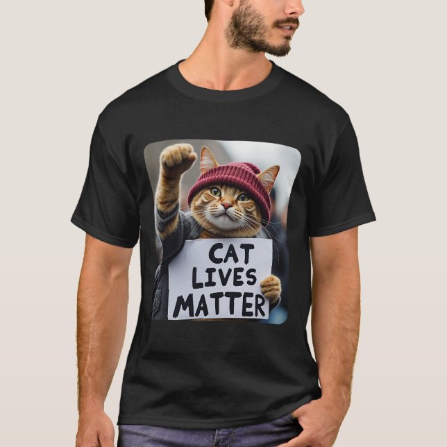 Camiseta Donald Trump 2025 Cats Live Problem (Frente)
